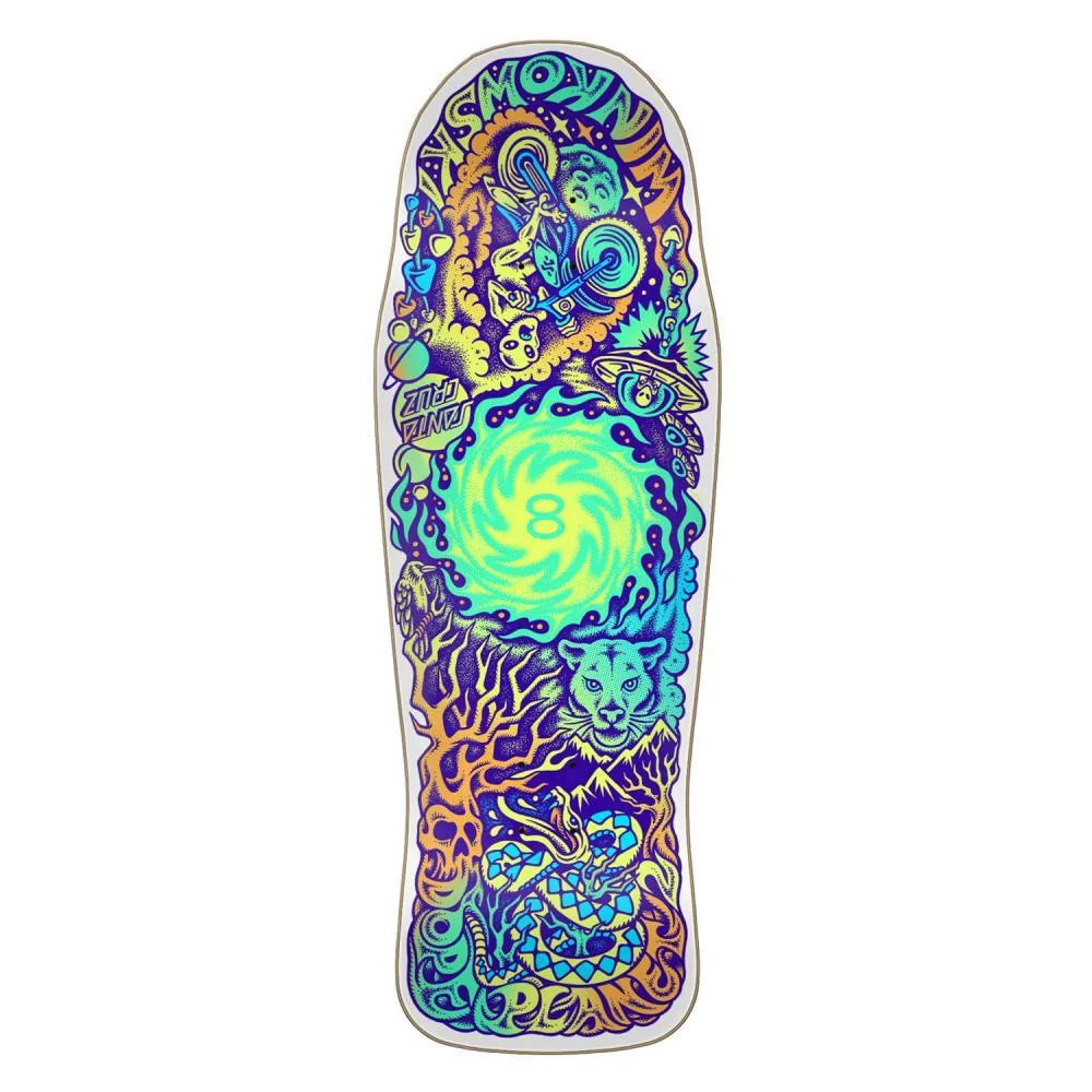 Santa Cruz VX Skateboard Deck Winkowski Dope Planet Shaped Multi 10.34