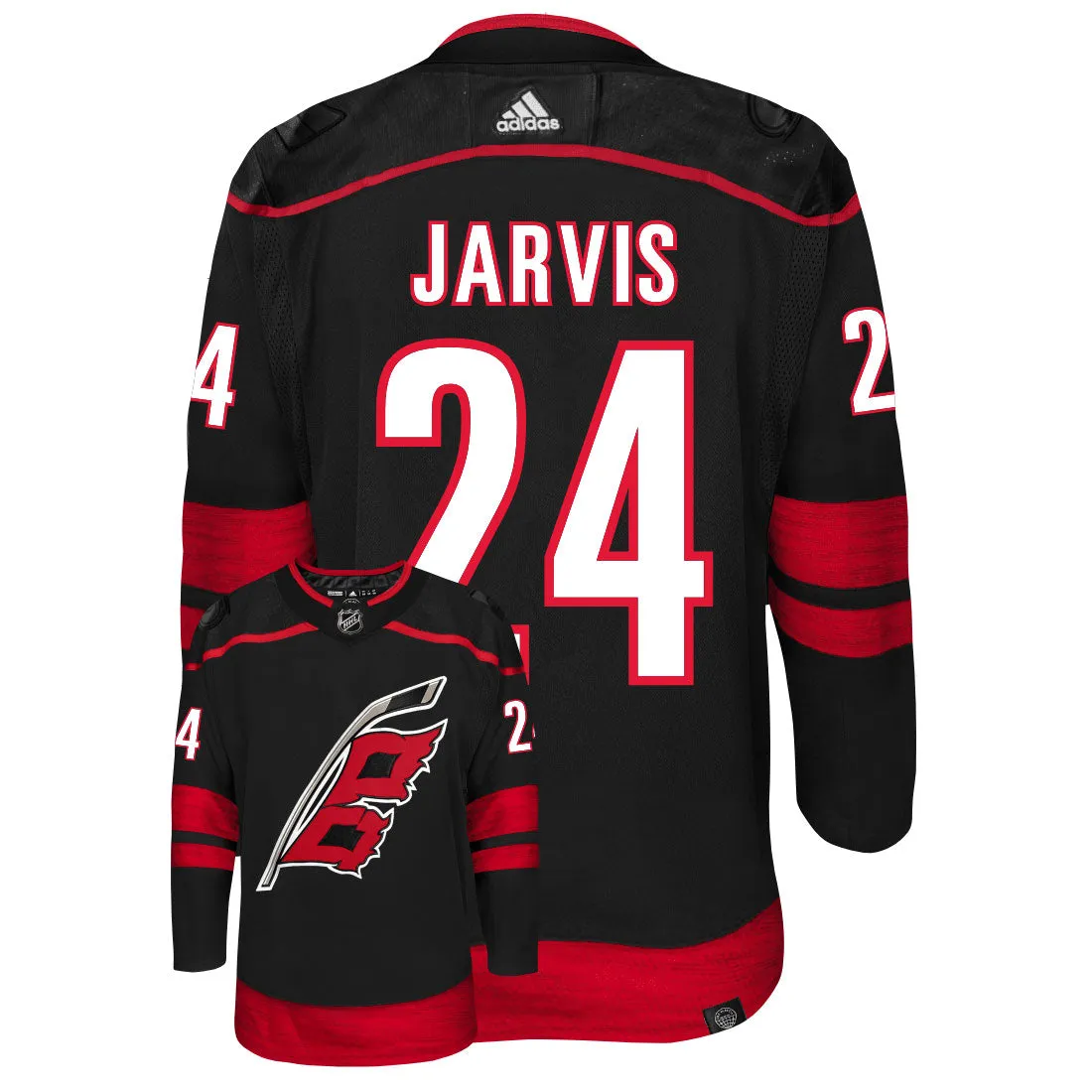 Seth Jarvis Carolina Hurricanes Adidas Primegreen Authentic NHL Hockey Jersey     