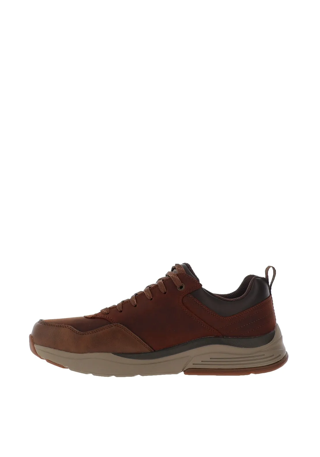 Skechers Men’s Benago Waterproof Memory Foam Trainers, Brown