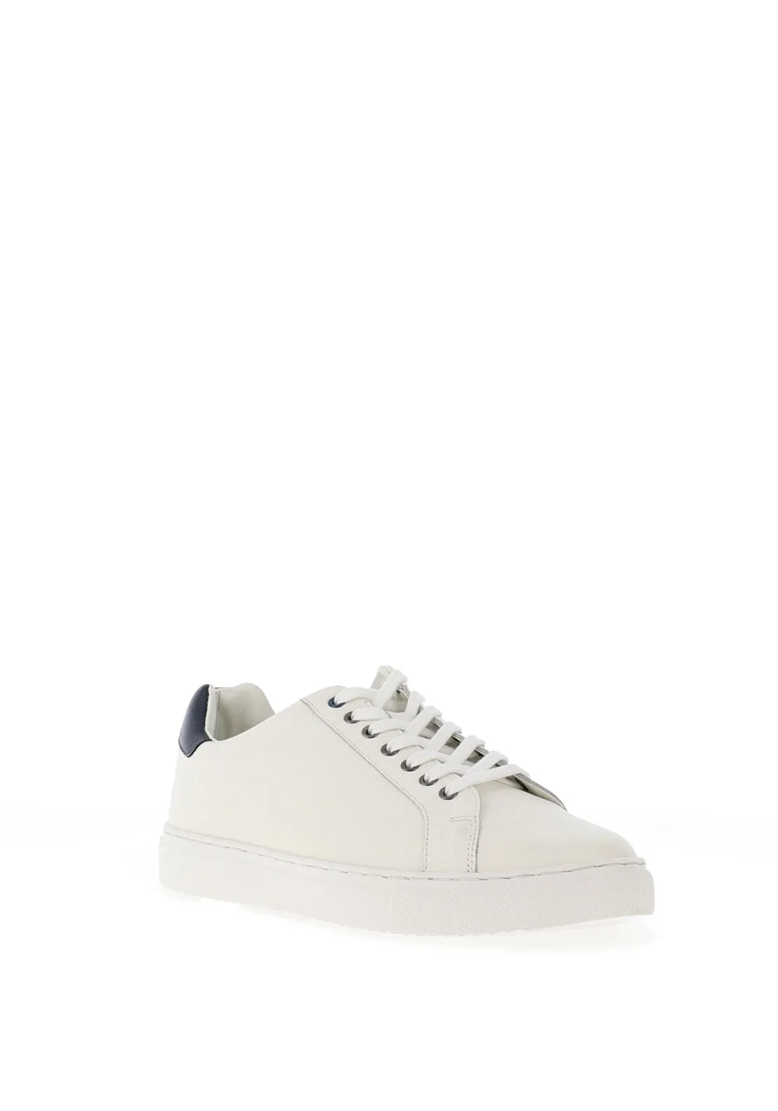 Sloane Bolt Leather Trainers, White