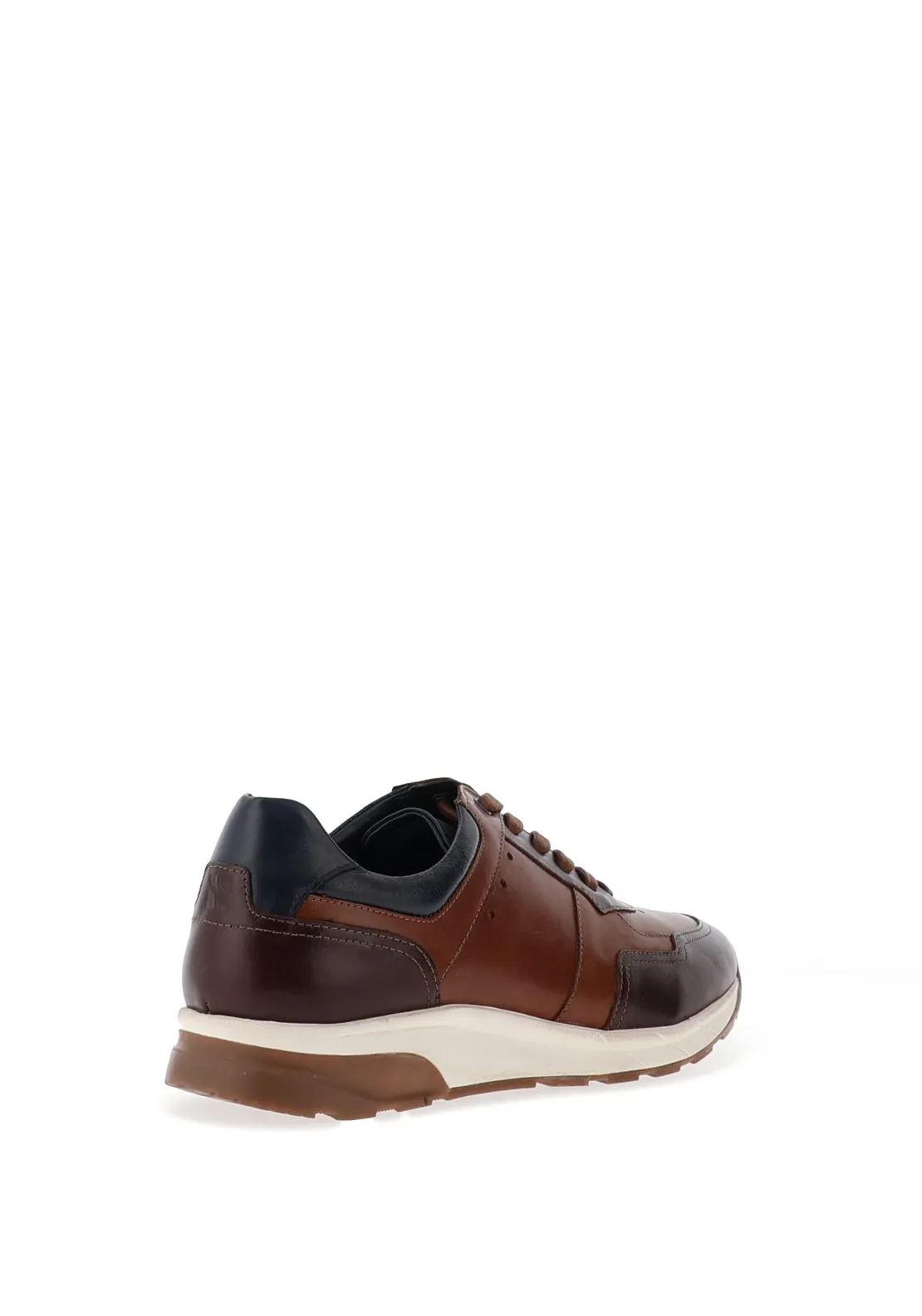 Sloane Max Leather Mix Trainers, Tan & Brown