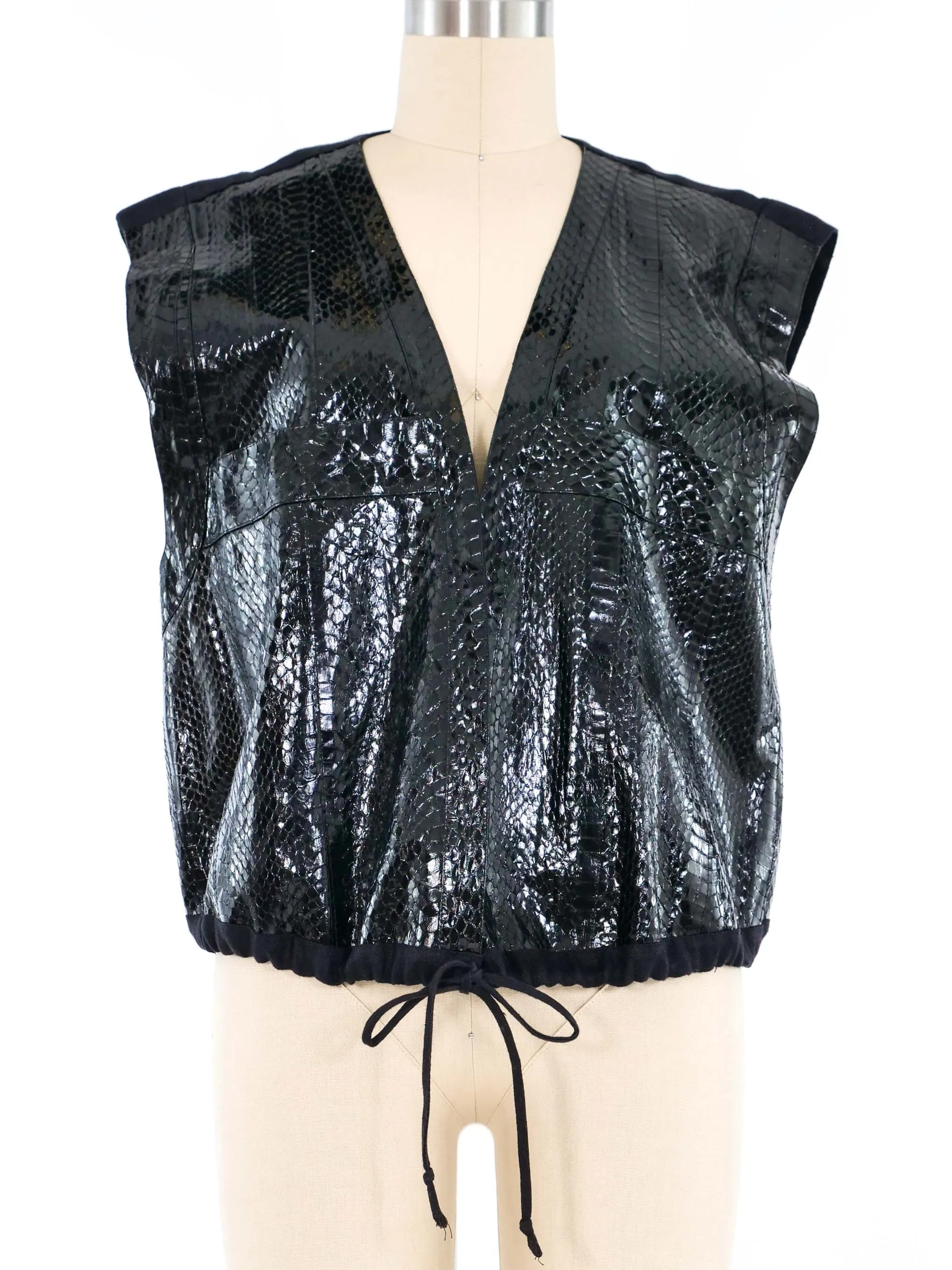 Snakeskin Drawstring Vest