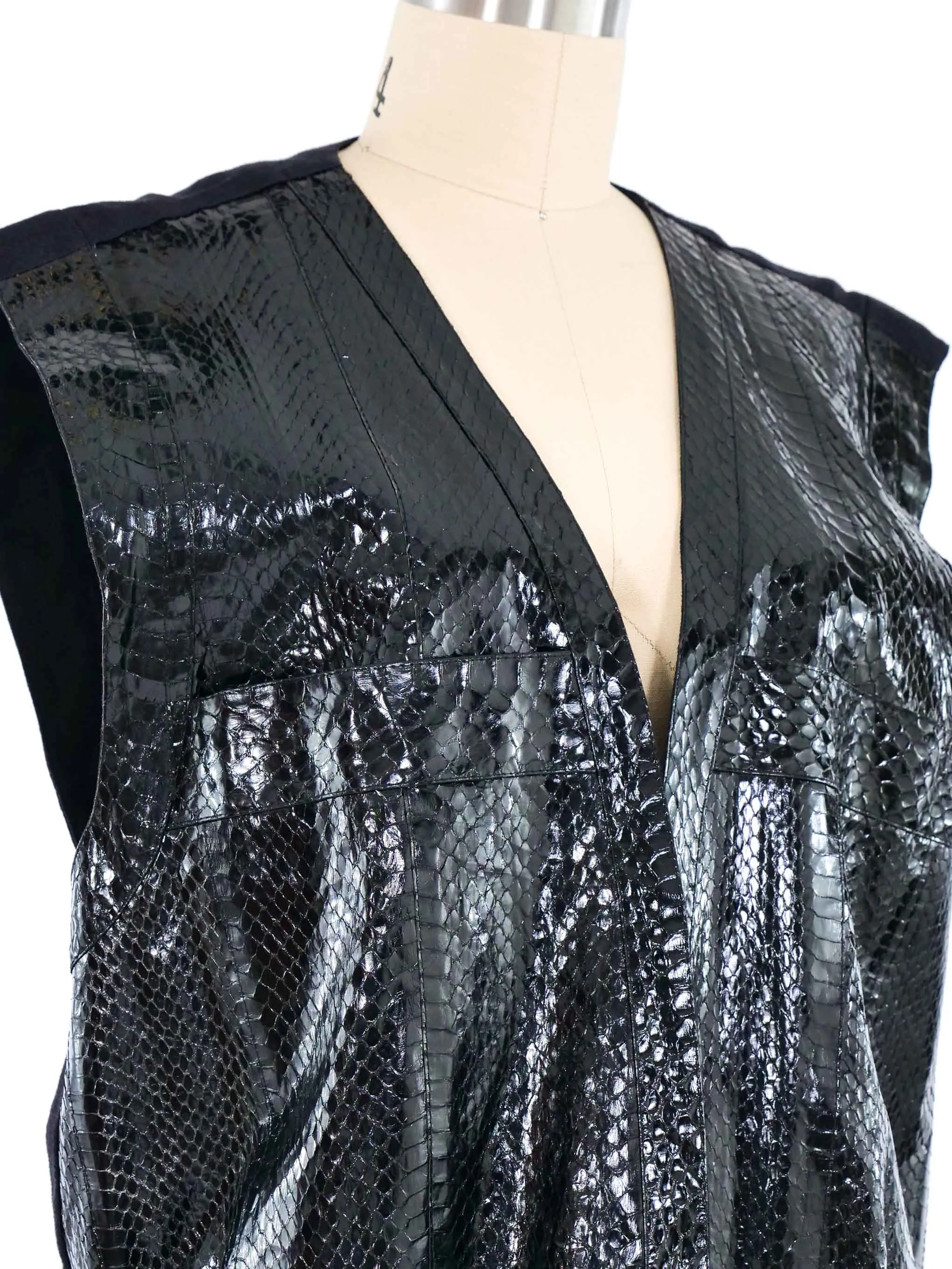 Snakeskin Drawstring Vest