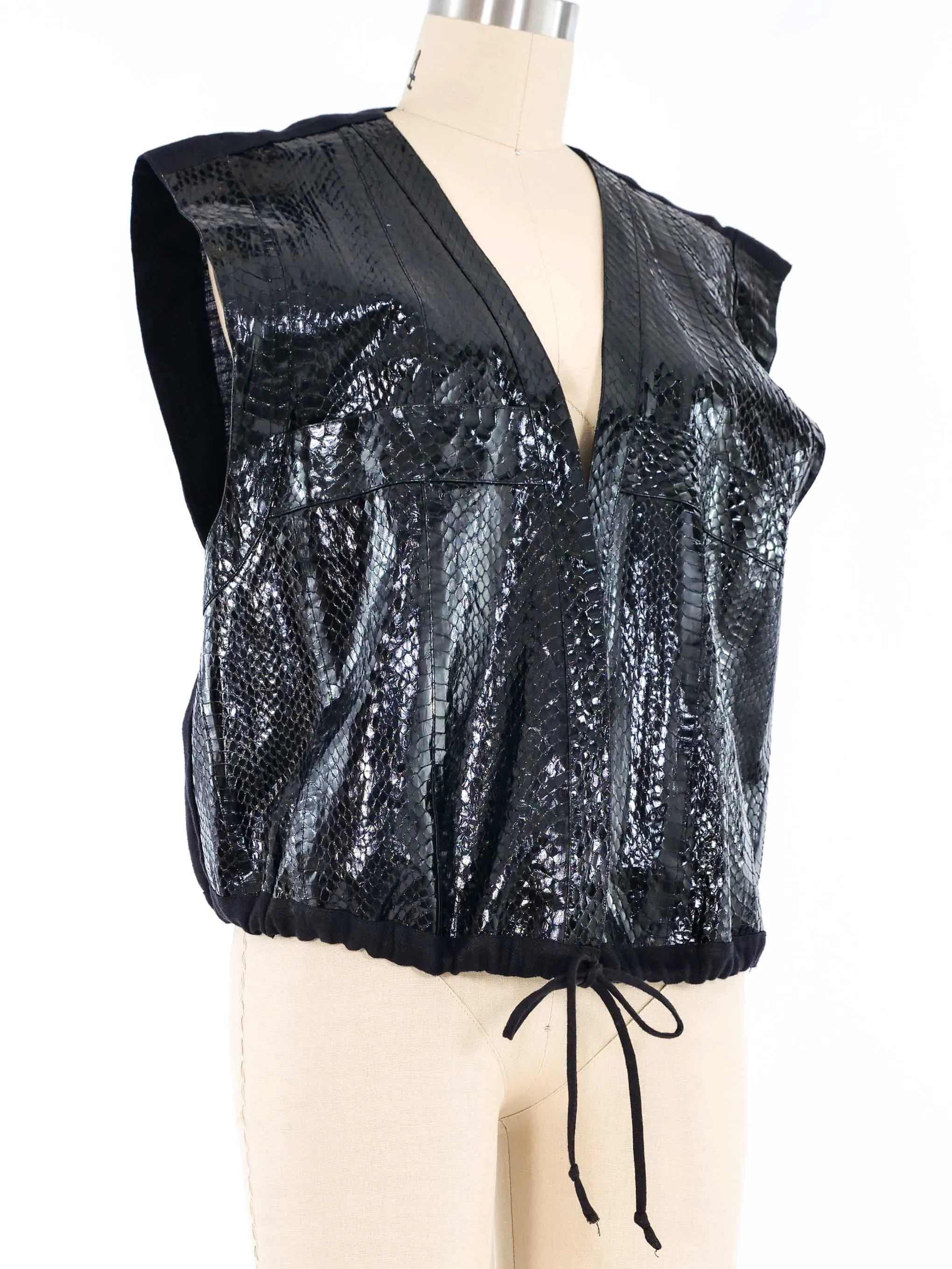 Snakeskin Drawstring Vest