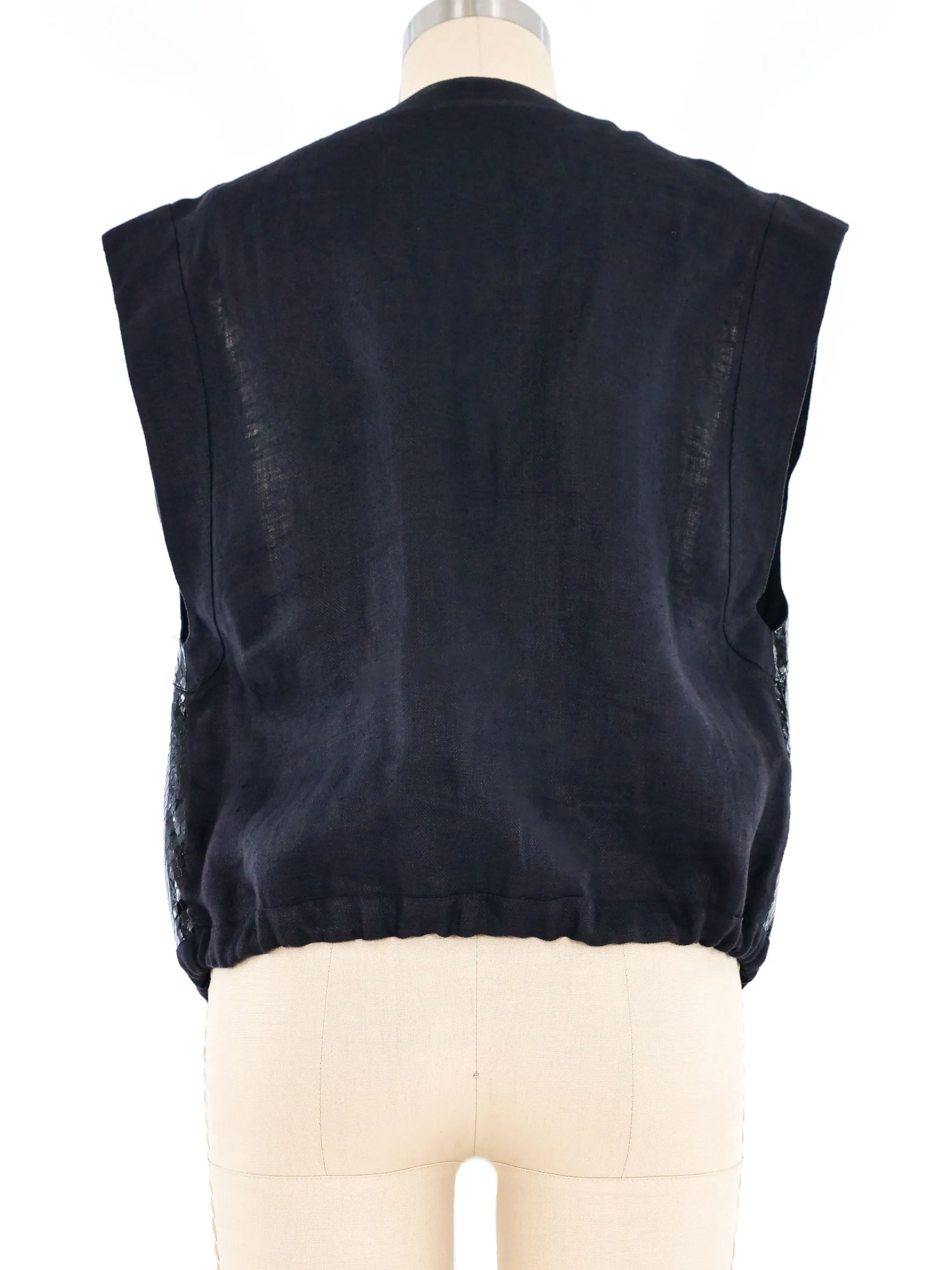 Snakeskin Drawstring Vest