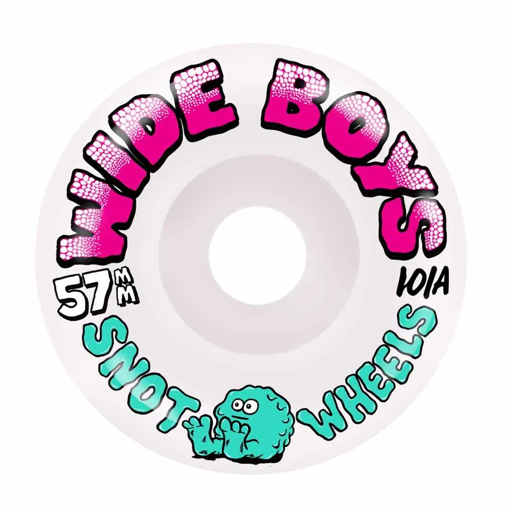 Snot Wheels Wide Boys 101a Glow In The Dark Skateboard Wheels 57mm