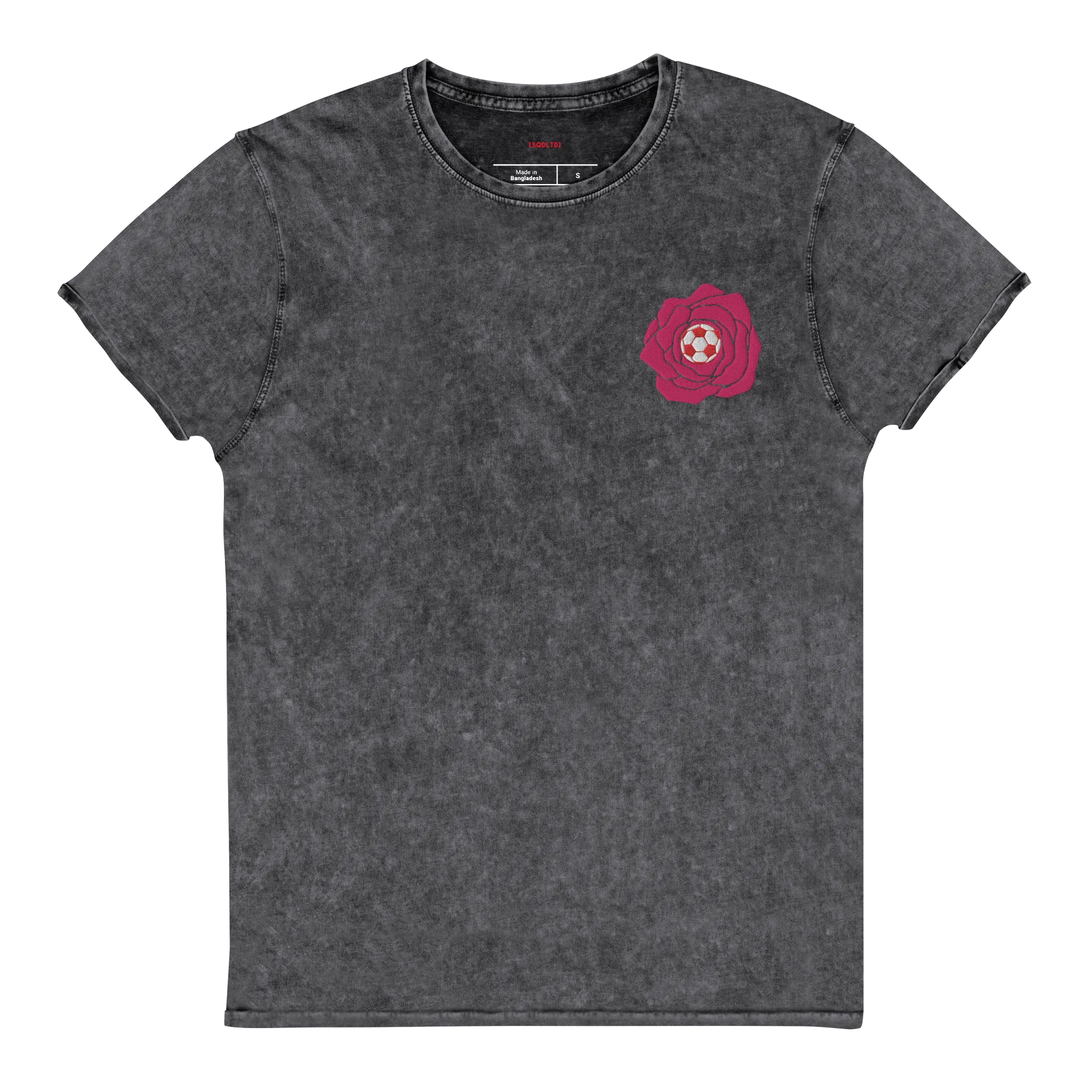 Sqdltd Football Rose Denim Tee