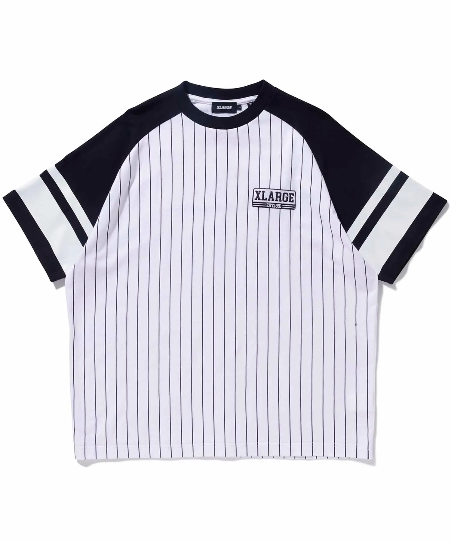 STRIPED BASEBALL S/S TEE