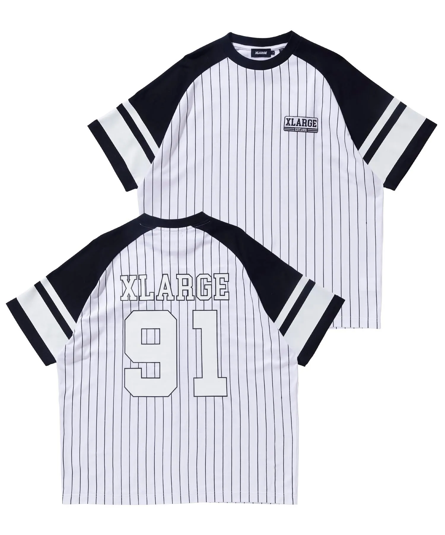 STRIPED BASEBALL S/S TEE