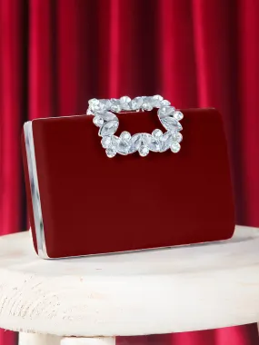 Studded Buckle Clutch