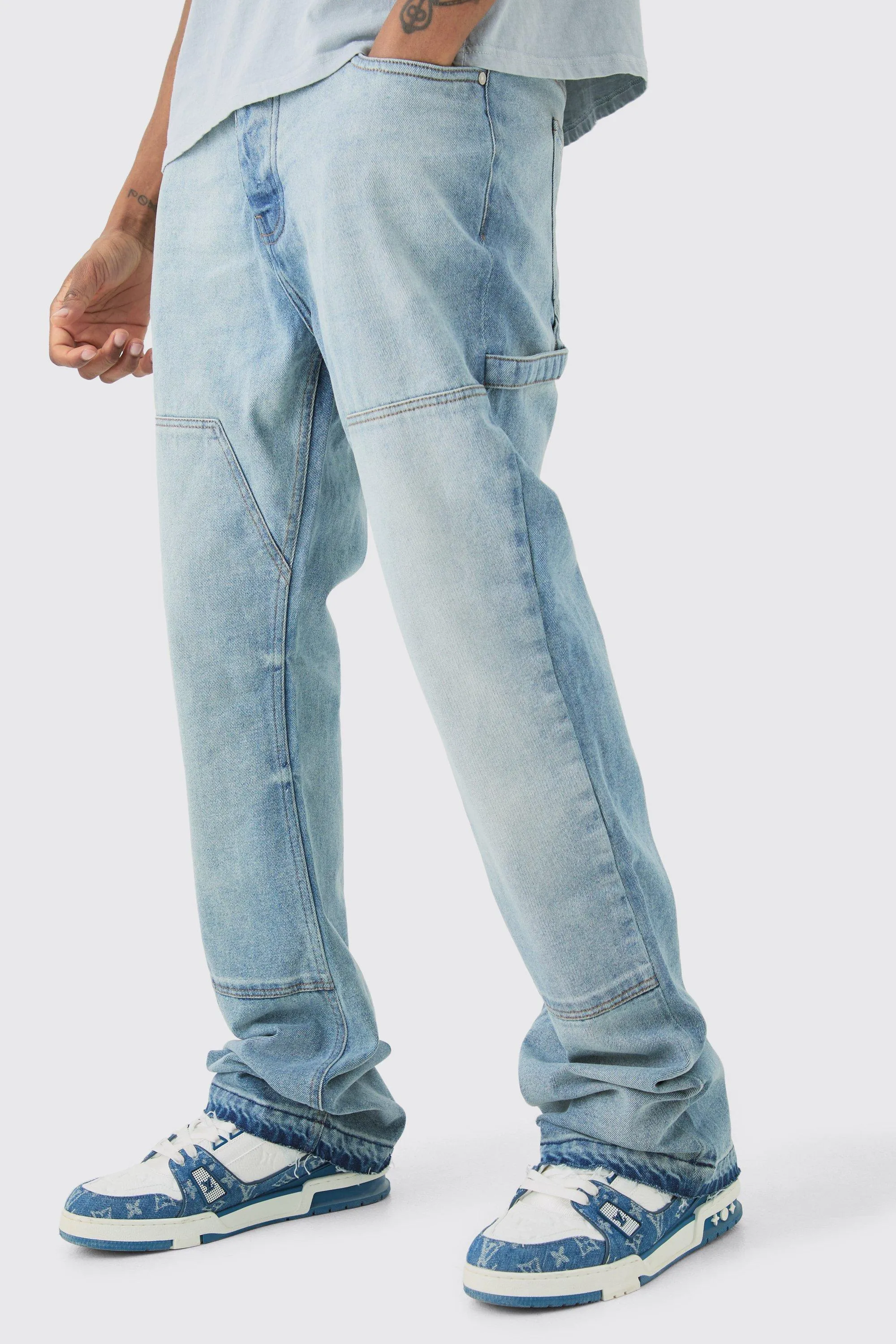 Tall Slim Rigid Flare Carpenter Jeans