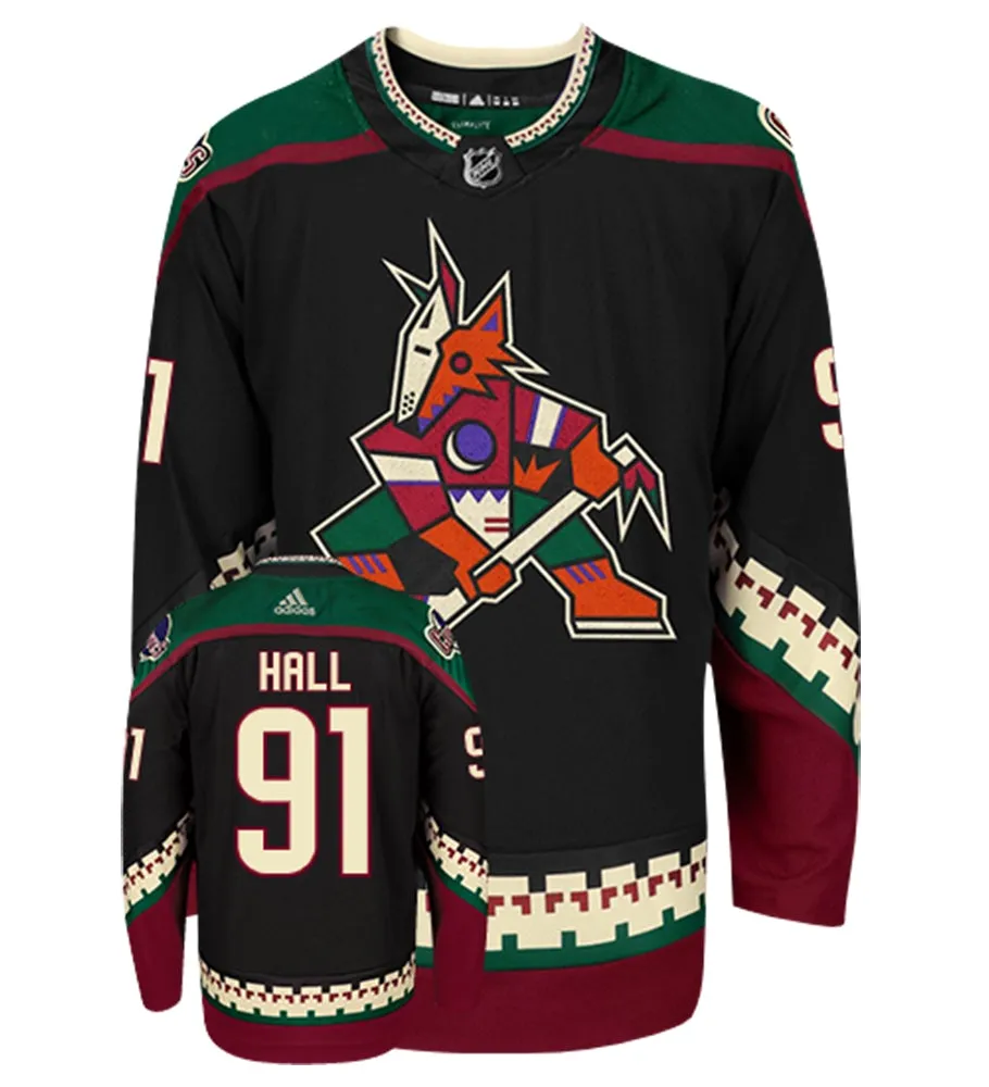 Taylor Hall Arizona Coyotes Adidas Authentic Third Alternate NHL Hockey Jersey     