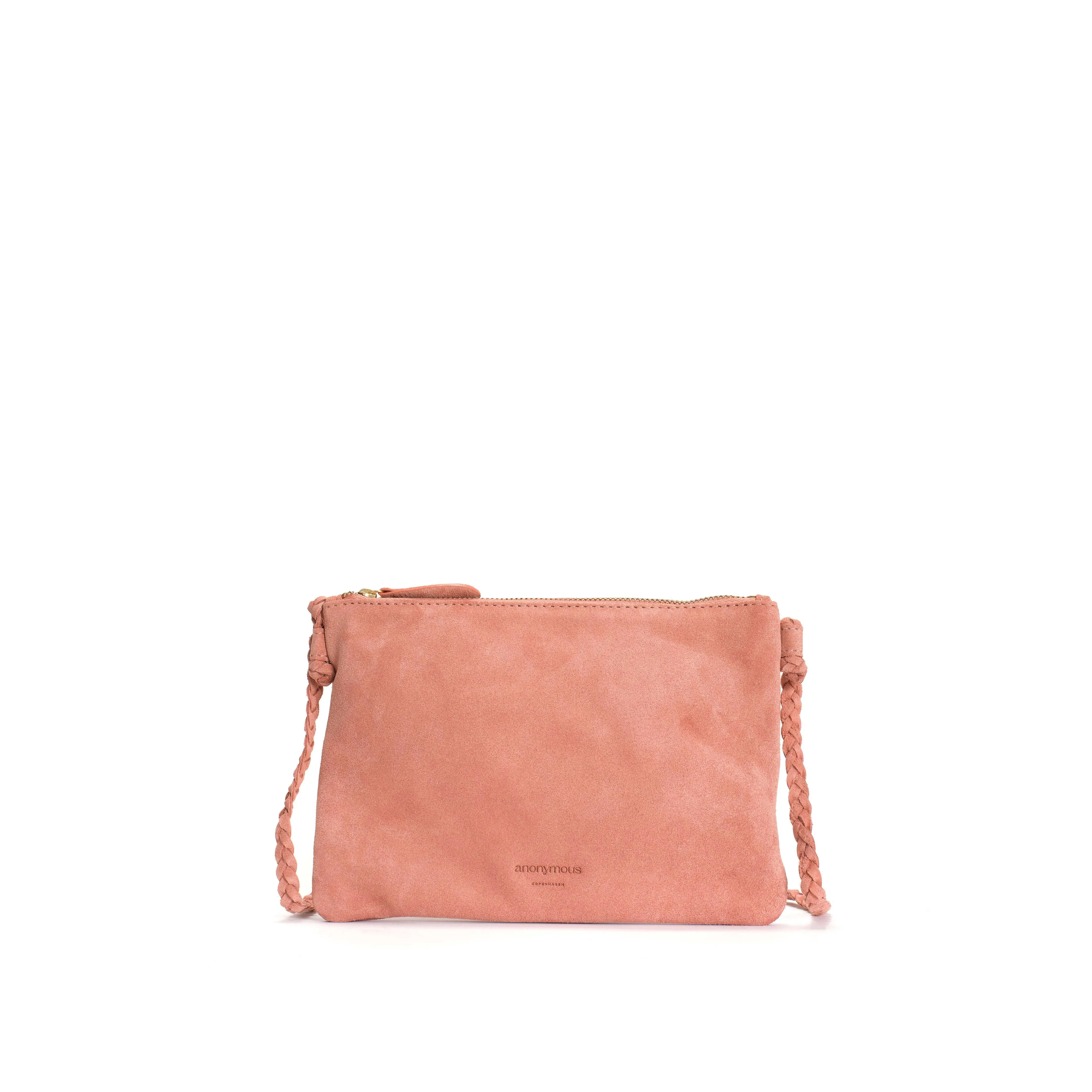 Thinna clutch Calf suede Candy pink