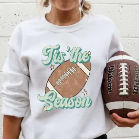 Tis' the Season Football Retro Crewneck