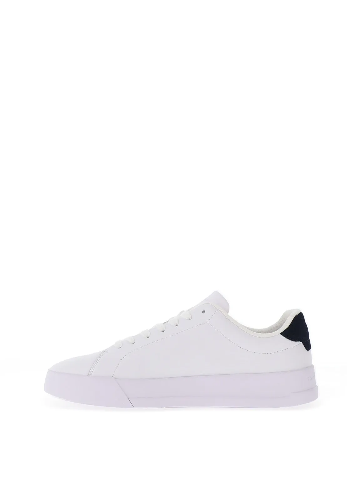 Tommy Hilfiger Court Pebble Grain Leather Trainers, White