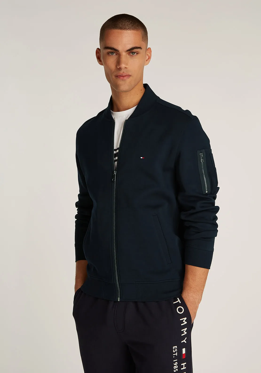 Tommy Hilfiger Essential Baseball Bomber Jacket, Navy