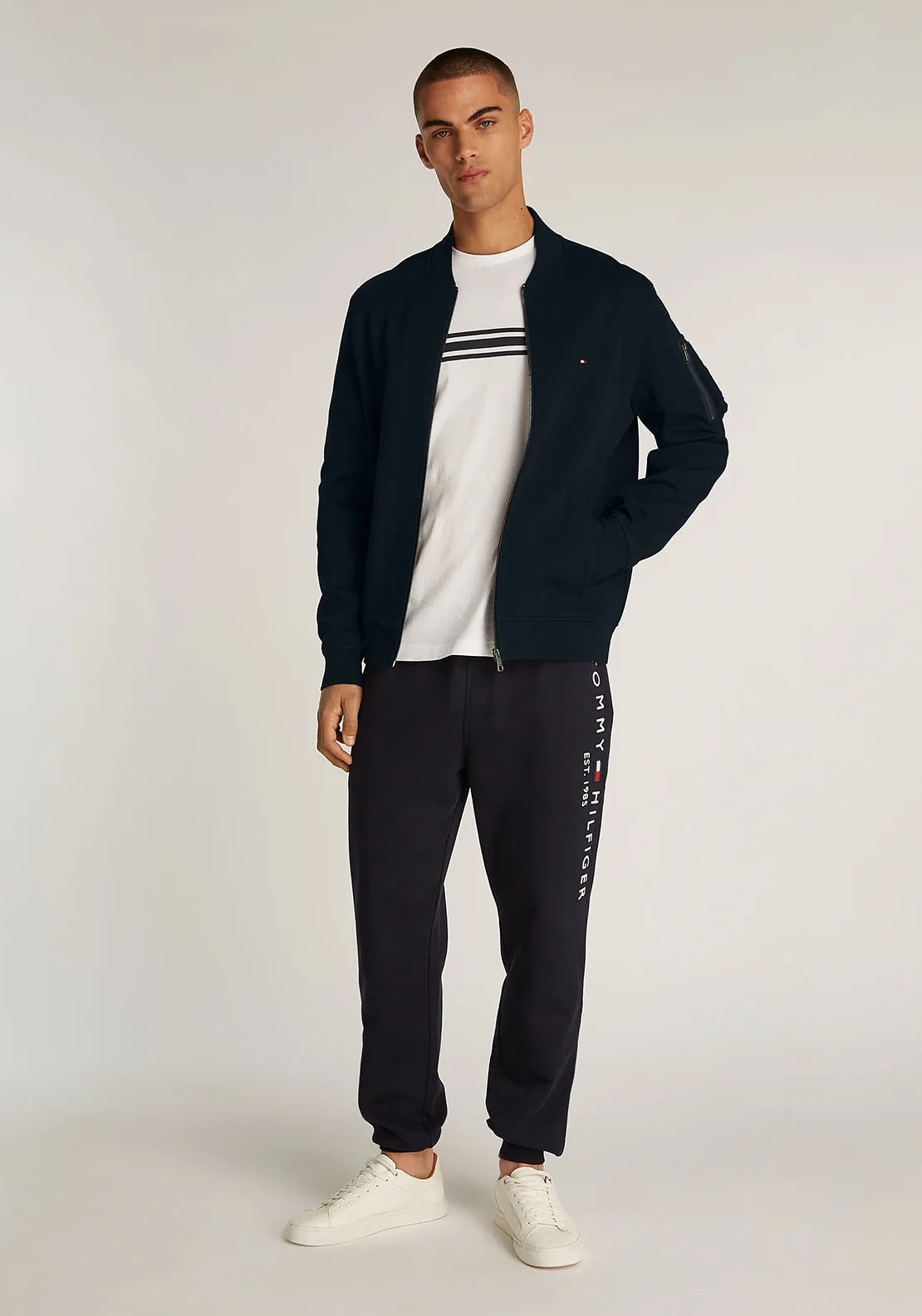 Tommy Hilfiger Essential Baseball Bomber Jacket, Navy