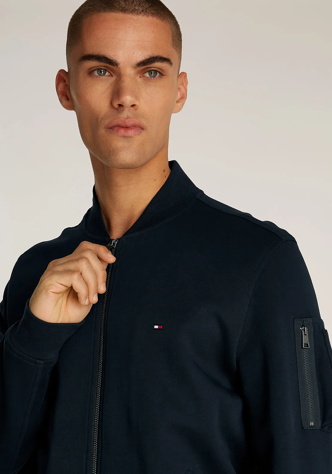 Tommy Hilfiger Essential Baseball Bomber Jacket, Navy