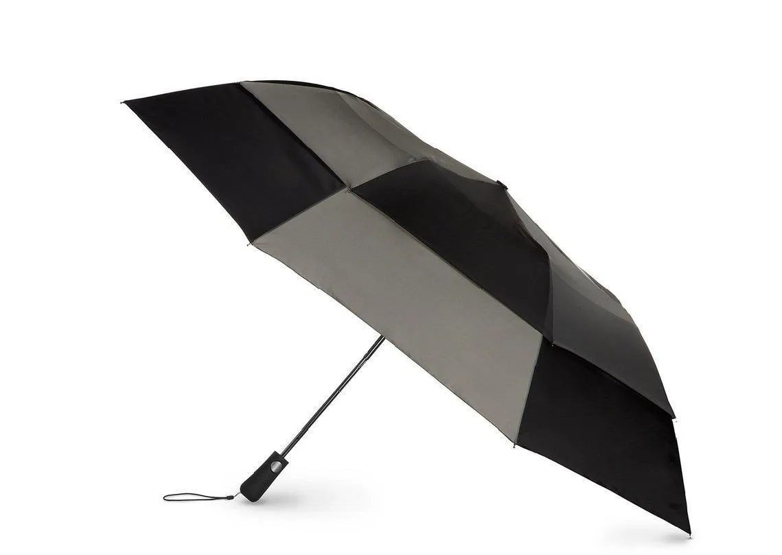 Totes Port Golf Sized Vented Canopy Automatic Compact Umbrella