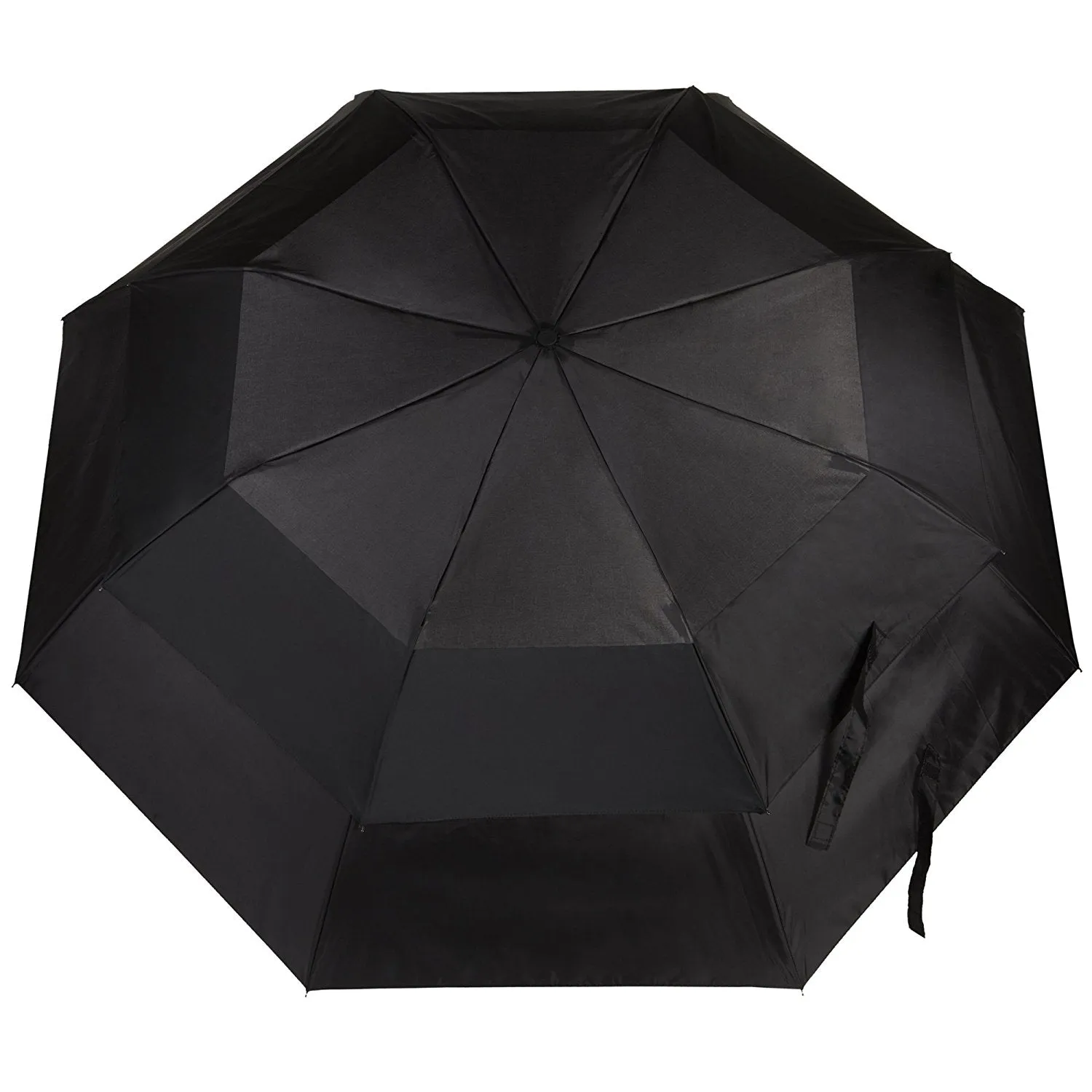 Totes Totes Blue Line Golf-Size Vented Canopy Compact Umbrella