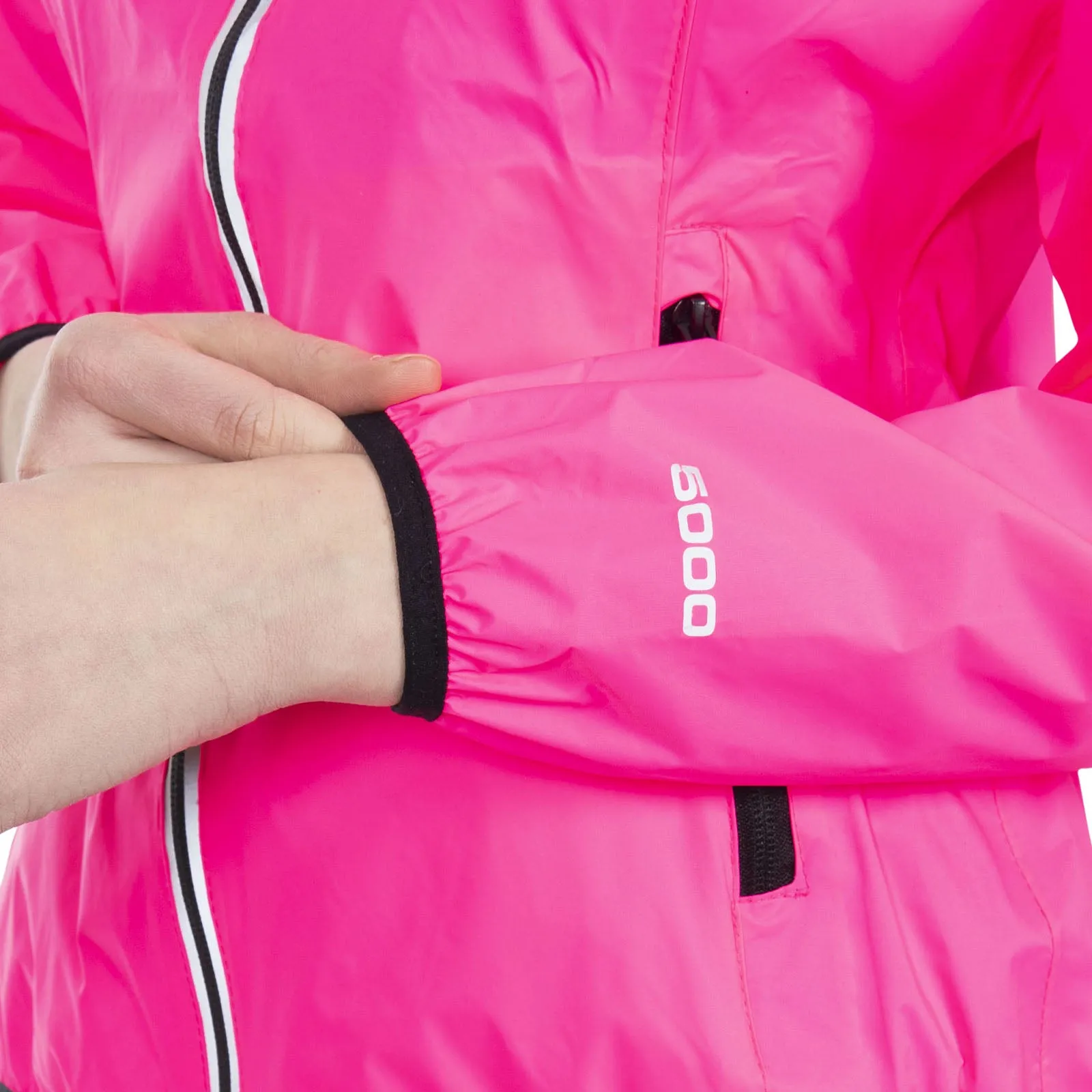 Trespass Womens Beaming Waterproof Packaway Jacket - Hi-Vis Pink