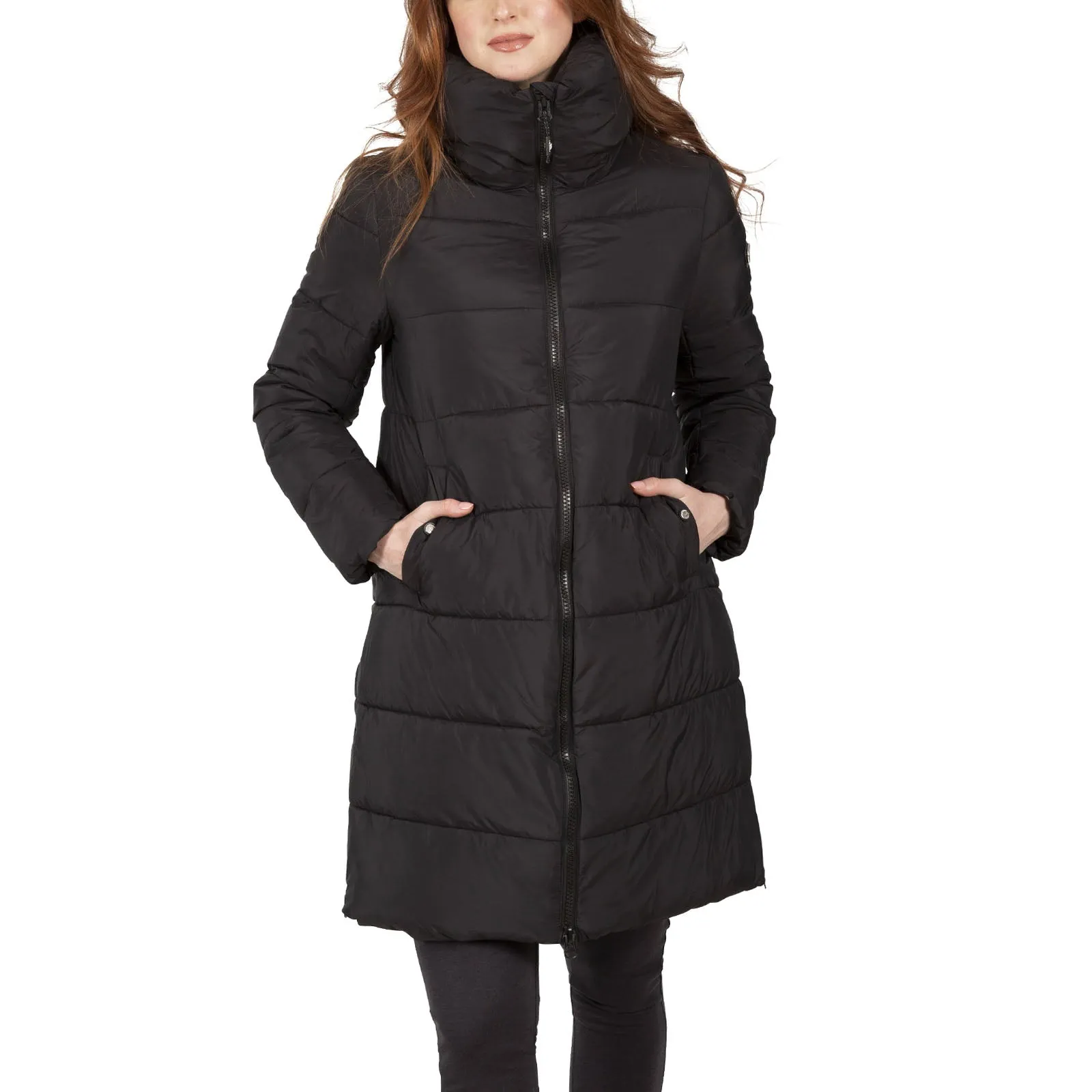 Trespass Womens Faith Long Deep Collar Jacket