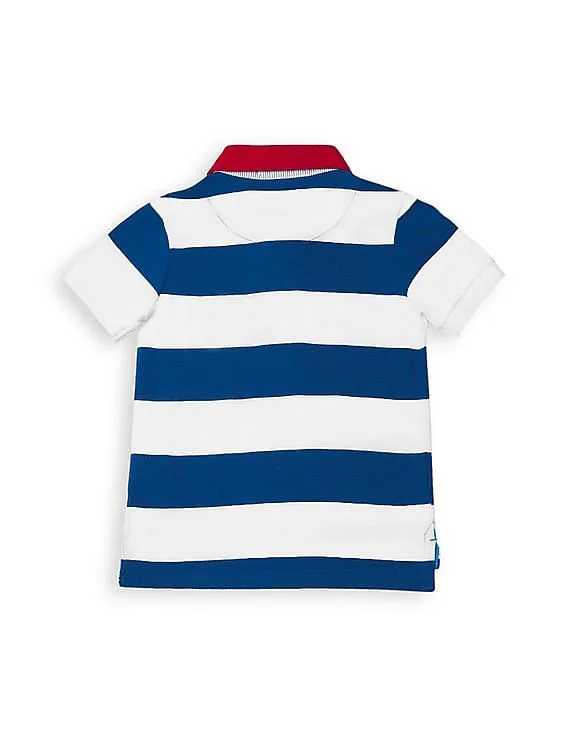 U.S. Polo Assn. Kids Boys Striped Regular Fit Polo Shirt