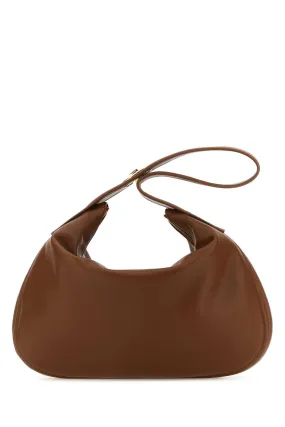 Valentino Garavani Brown Leather Large Go Hobo Shoulder Bag