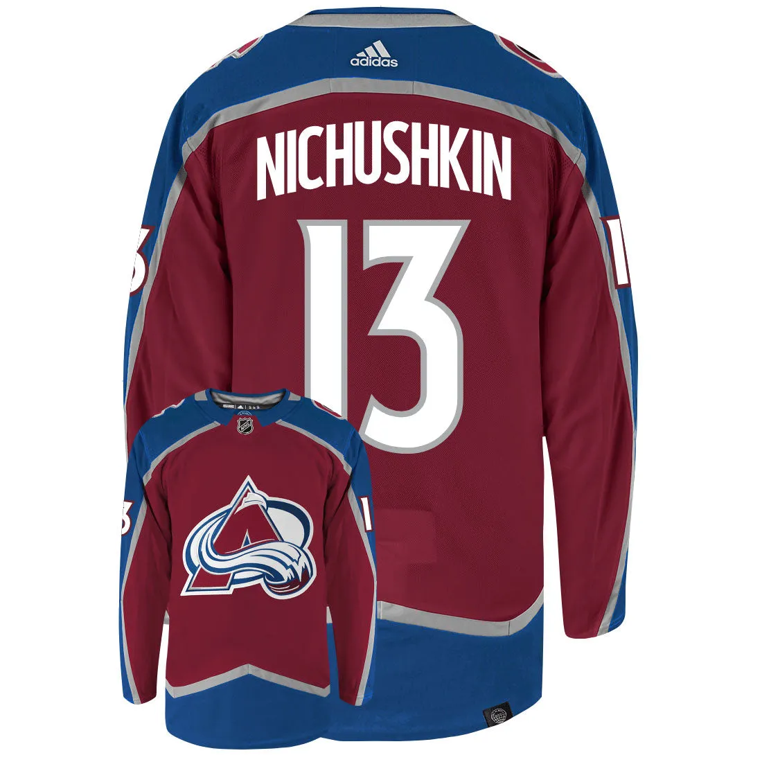 Valeri Nichushkin Colorado Avalanche Adidas Primegreen Authentic NHL Hockey Jersey     