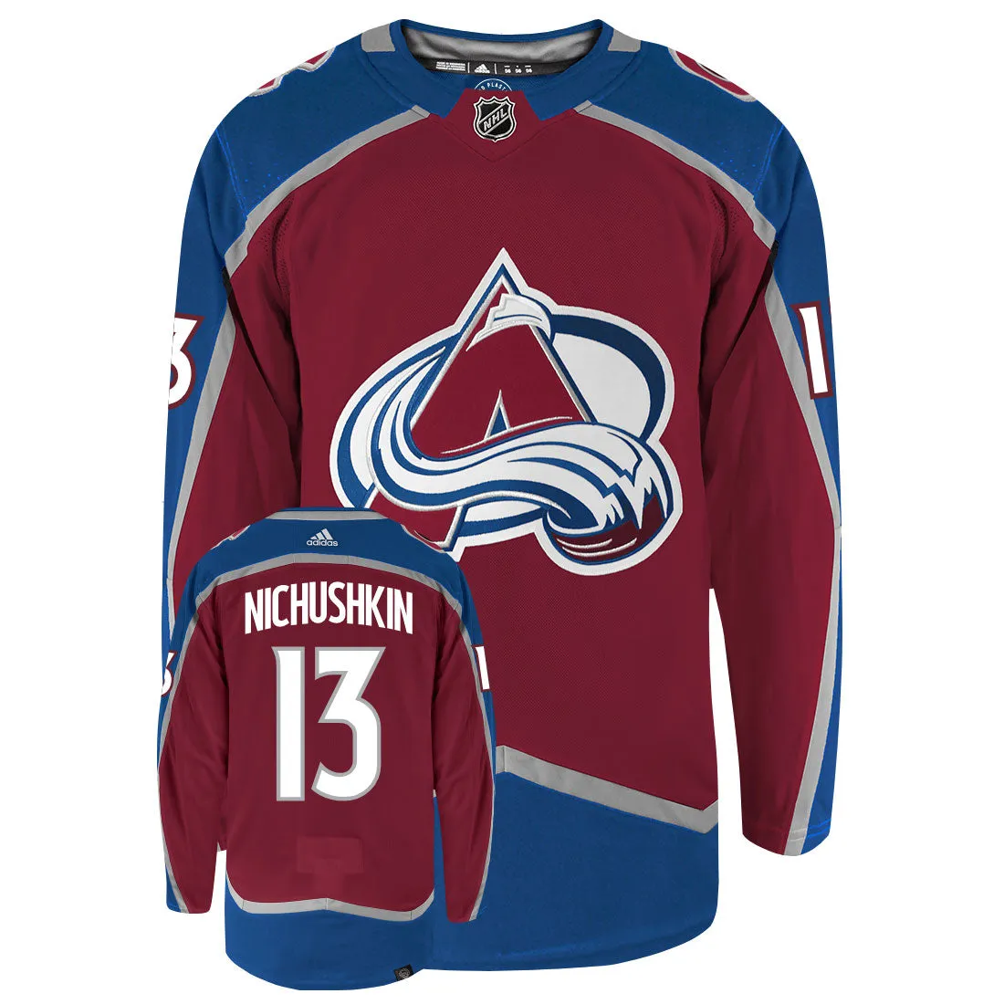 Valeri Nichushkin Colorado Avalanche Adidas Primegreen Authentic NHL Hockey Jersey     