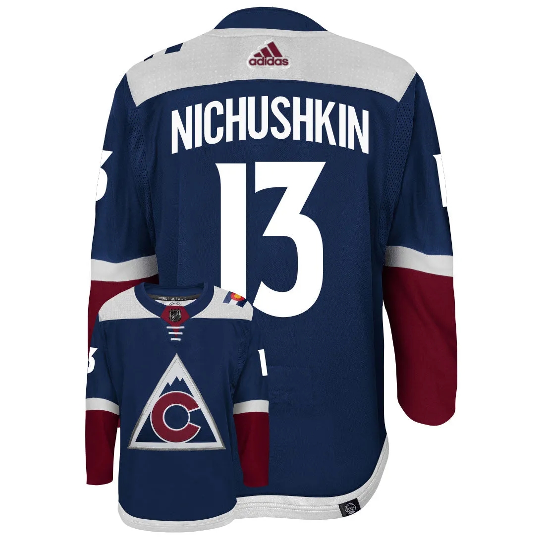 Valeri Nichushkin Colorado Avalanche Adidas Primegreen Authentic NHL Hockey Jersey     