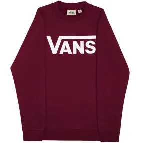 Vans Kids Classic Crew Hoodie Sweatshirt - Burgundy