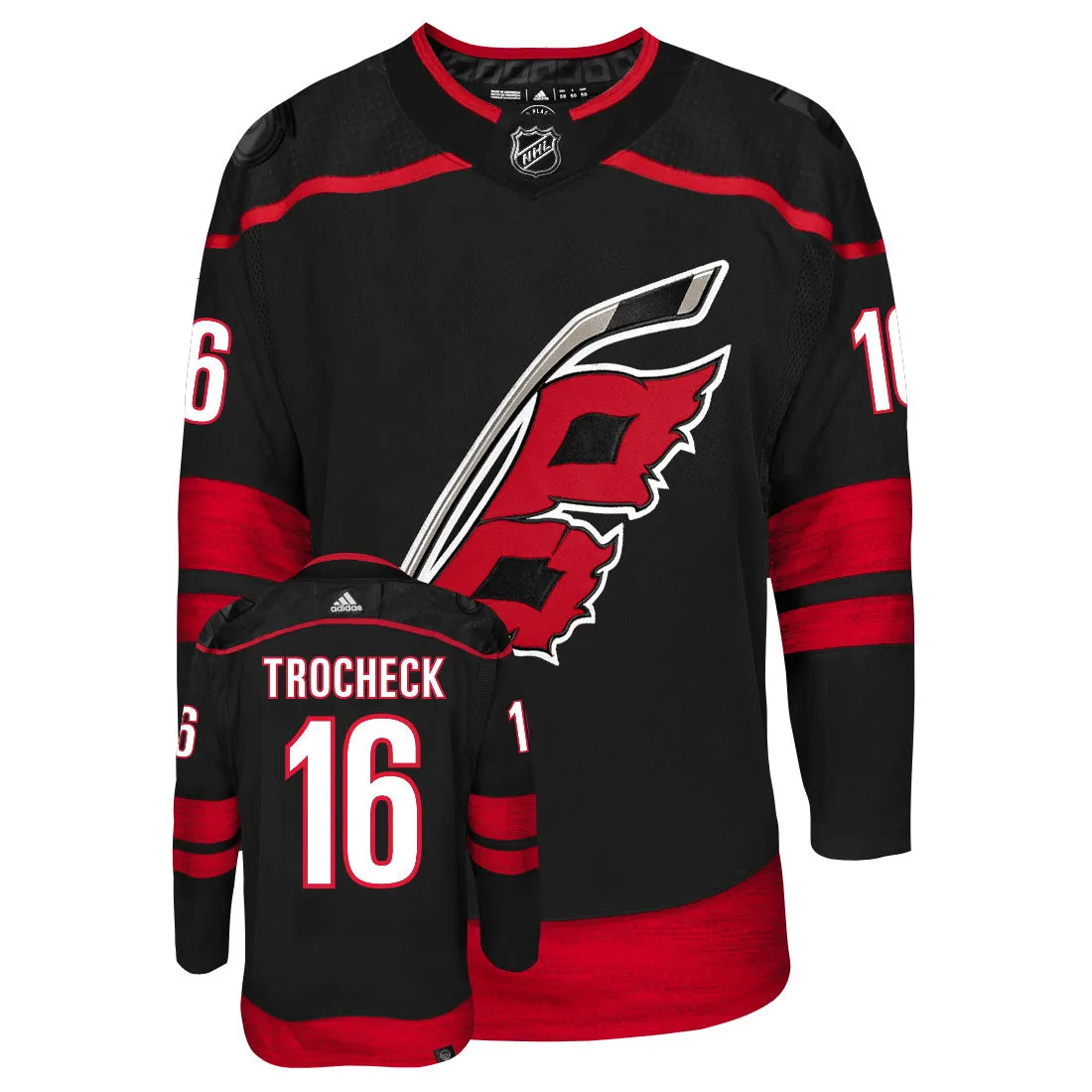 Vincent Trocheck Carolina Hurricanes Adidas Primegreen Authentic NHL Hockey Jersey     