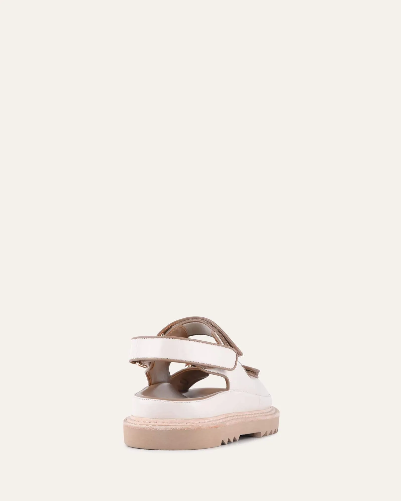 VITO FLAT SANDALS OFF WHITE MULTI LEATHER