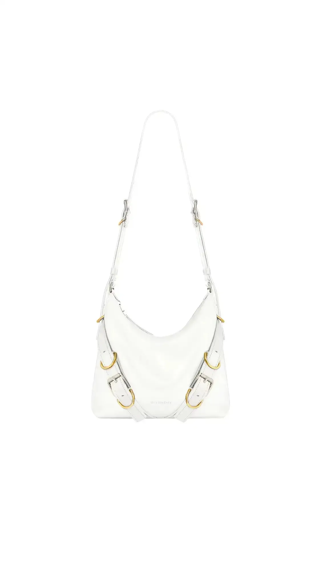 Voyou Crossbody Bag In Leather - Ivory