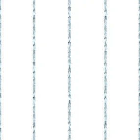 WallShoppe Baseball Stitch Removable Wallpaper, Blue