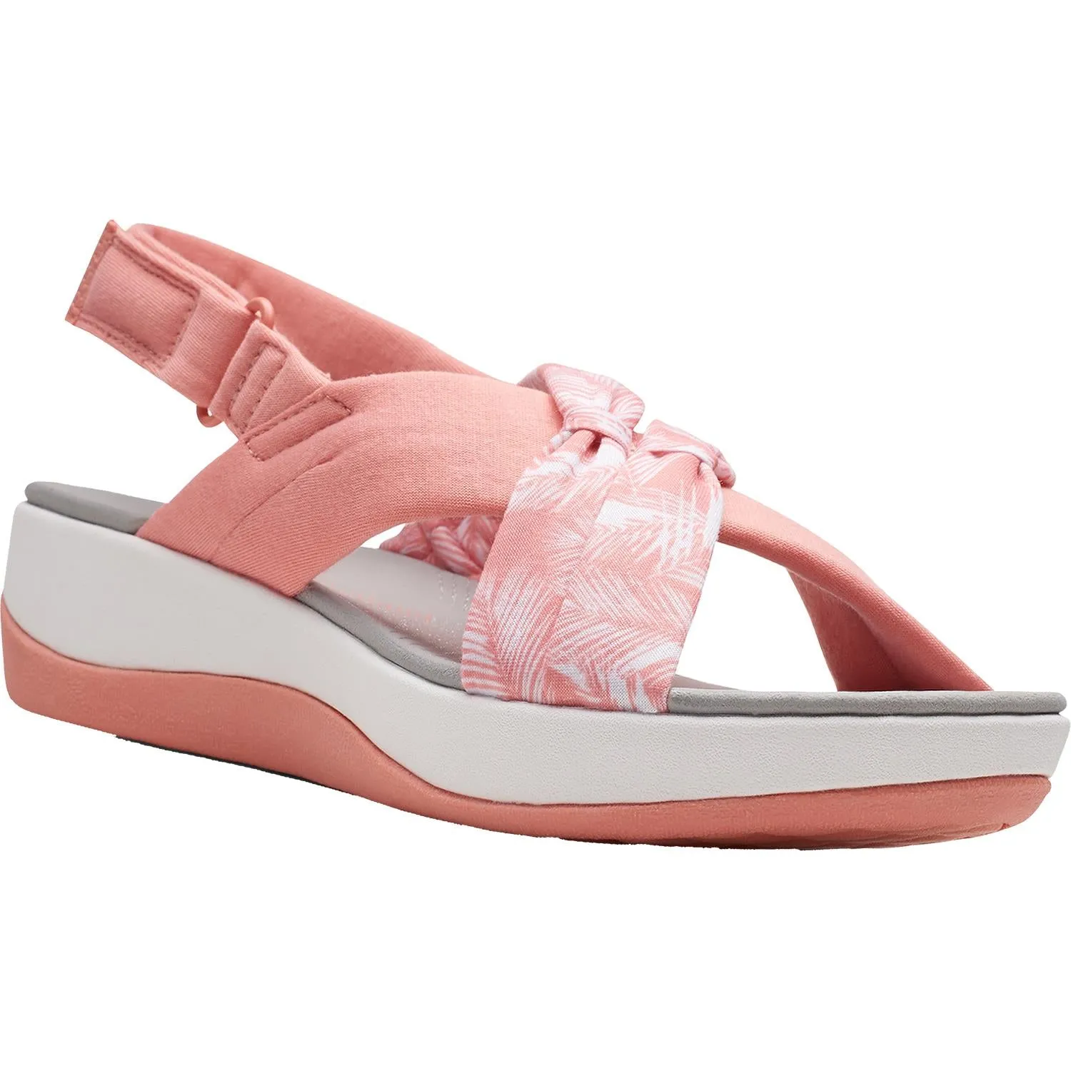 Women's Clarks Cloudsteppers Arla Belle Coral Print Fabric