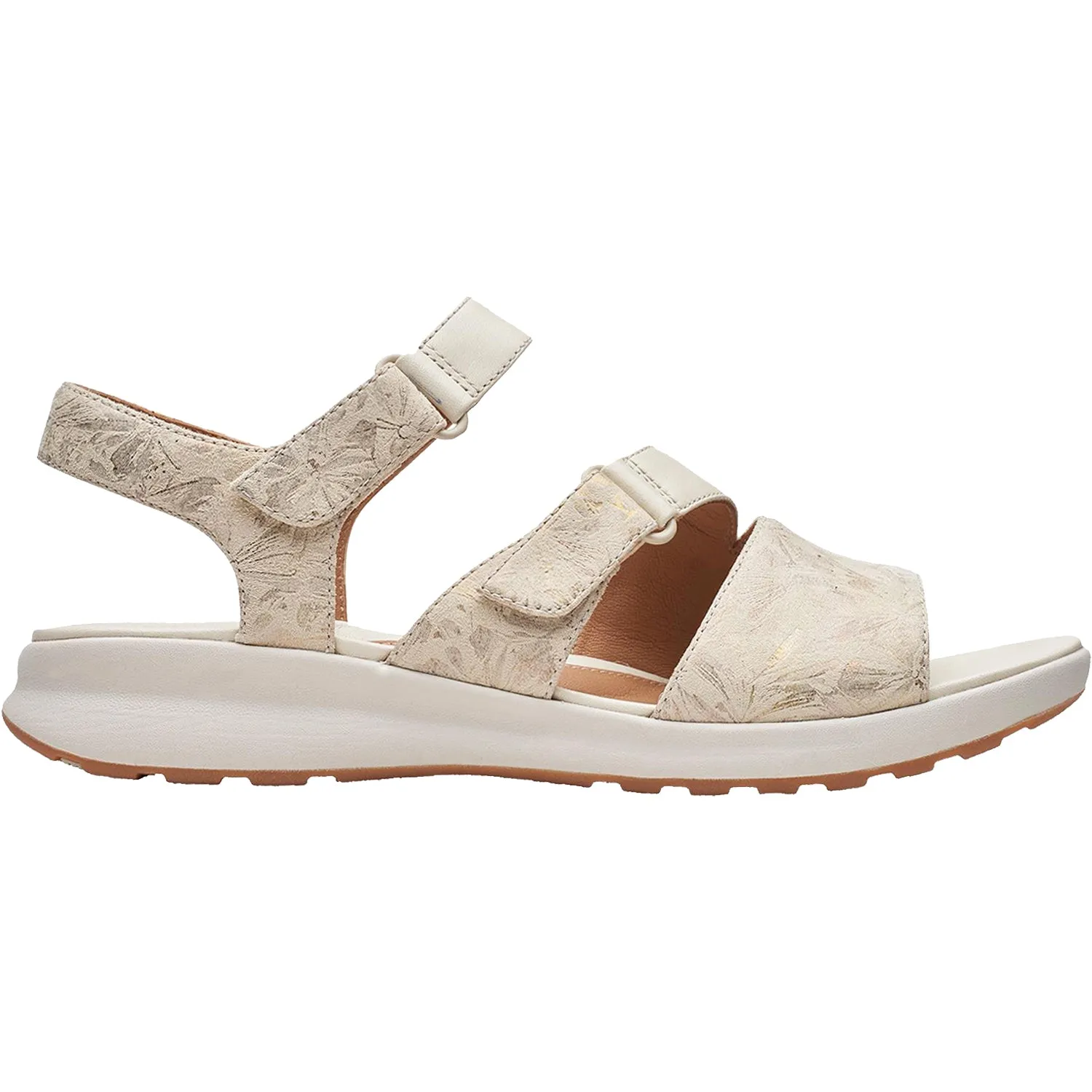 Women's Clarks Un Adorn Ease Off White Combi Leather