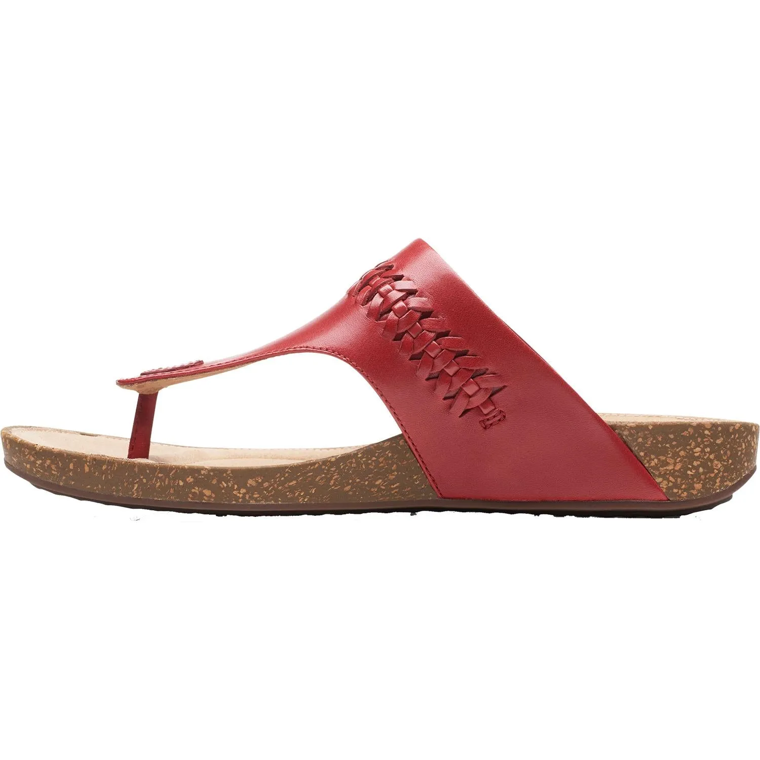 Women's Clarks Un Perri Vibe Red Leather