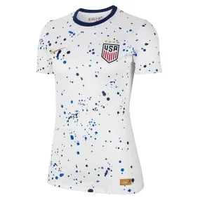 Women's USWNT (4-Star) 2023 Stadium Home Nike Dri-FIT Soccer Jersey - White/Loyal Blue/Metallic Gold