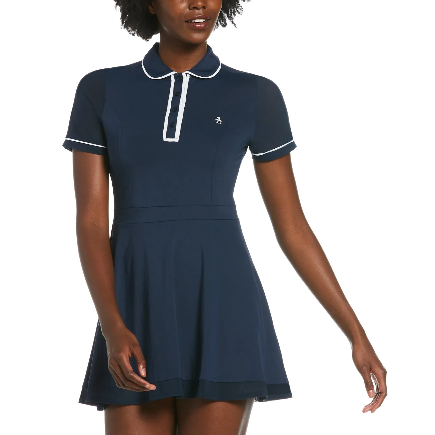 Women's Veronica Short Sleeve Golf Dress In Black Iris