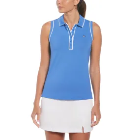 Women's Veronica Sleeveless Golf Polo Shirt In Nebulas Blue