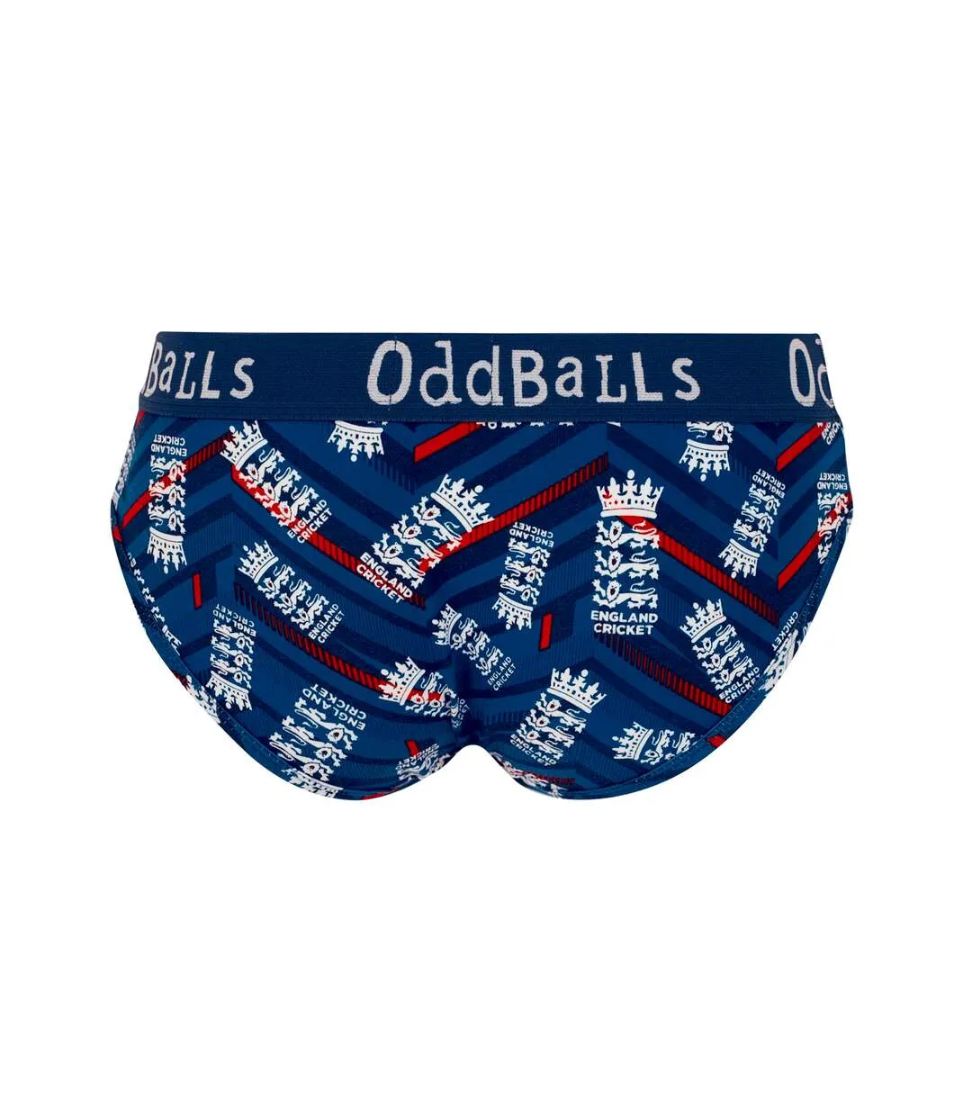 Womens/ladies odi inspired england cricket briefs blue/white OddBalls