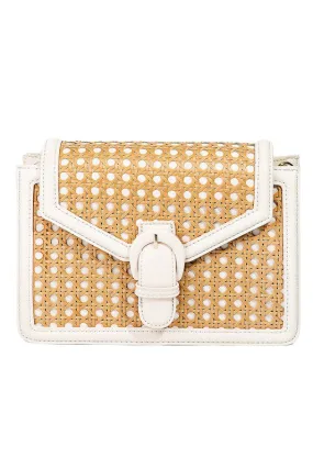 Woven Pattern Rectangle Clutch