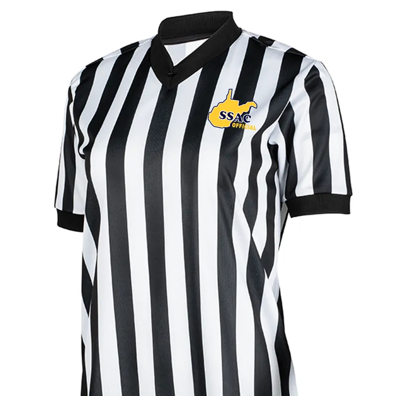 WVSSAC Logo Body Flex Material Basketball Referee V-Neck