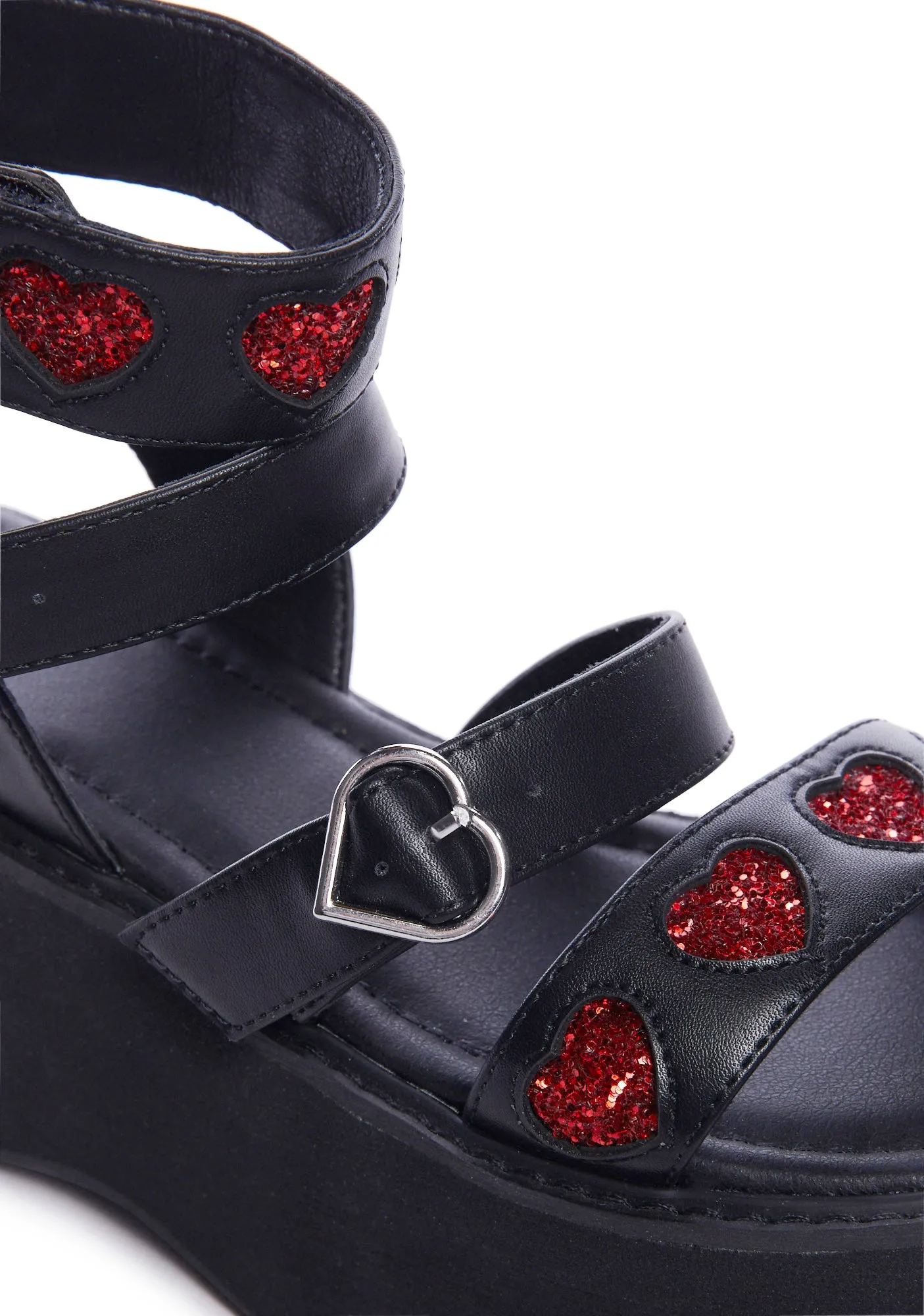 x Dolls Kill Rogue Lovergirl Flatform Sandals-