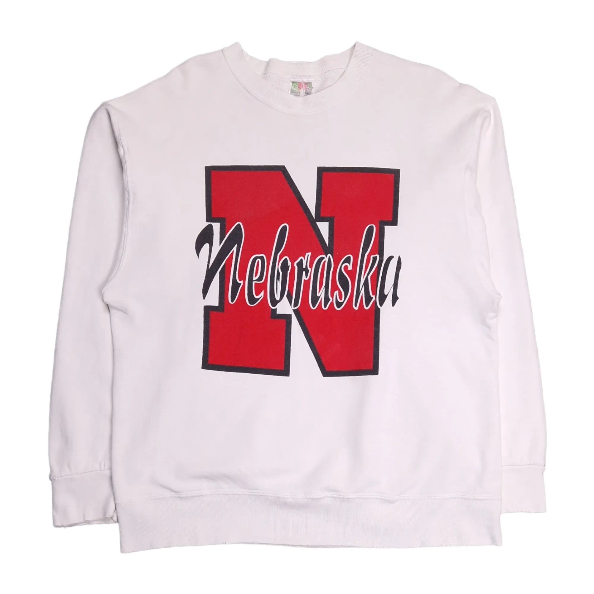 Y2K Fruit of the Loom Nebraska College Football Sweatshirt - Size Medium