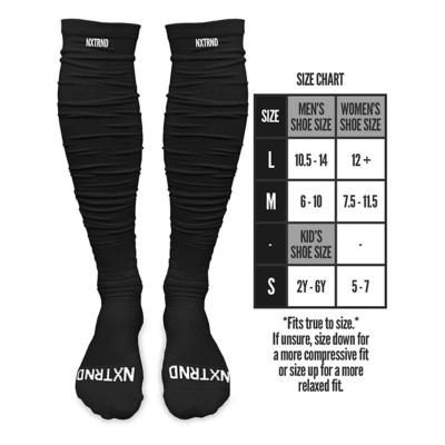 Youth NXTRND XTD Scrunch Crew Football Socks